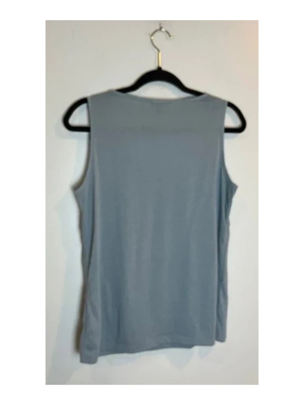 Talbots Women's Layered Front Sleeveless Blue Tank Top Size M - Picture 9 of 9